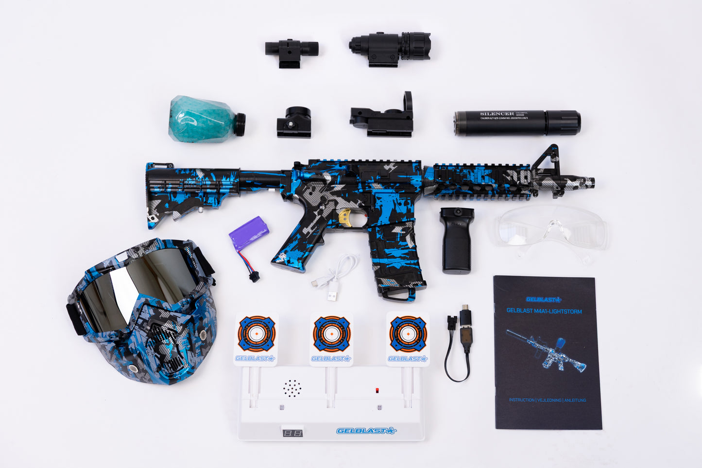 GelBlast M4A1-LightStorm Silver Military